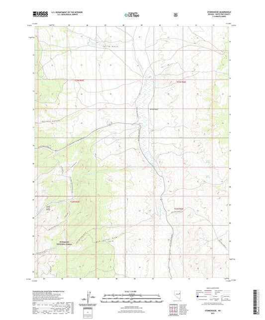 Stonehouse Nevada US Topo Map Image