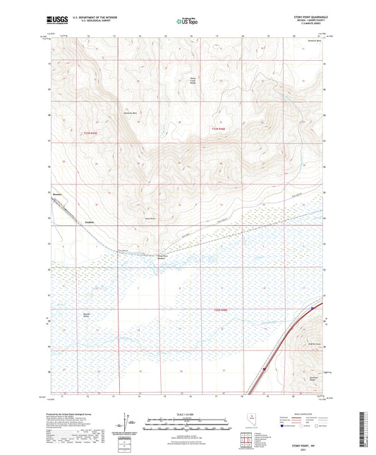 Stony Point Nevada US Topo Map Image