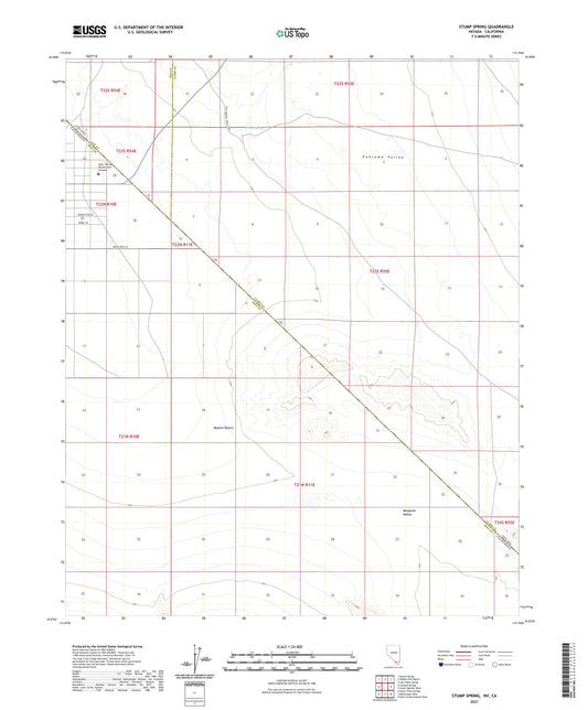 Stump Spring Nevada US Topo Map Image