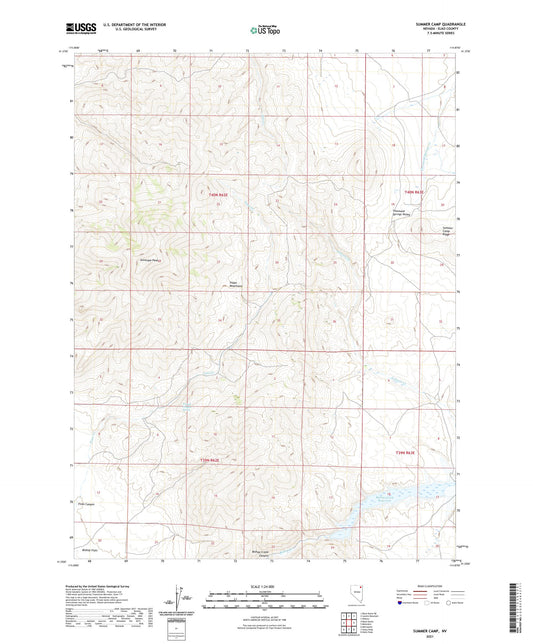 Summer Camp Nevada US Topo Map Image