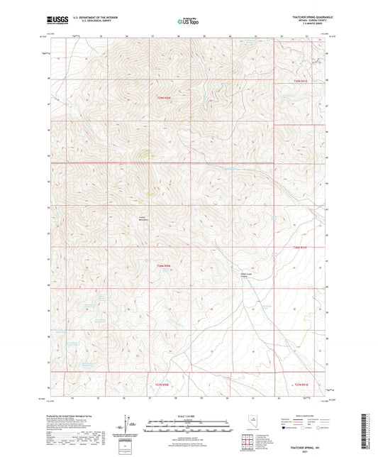 Thatcher Spring Nevada US Topo Map Image