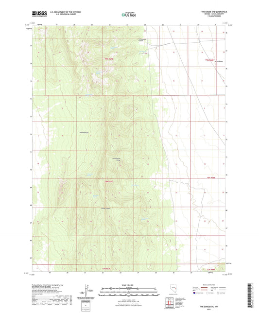The Gouge Eye Nevada US Topo Map Image