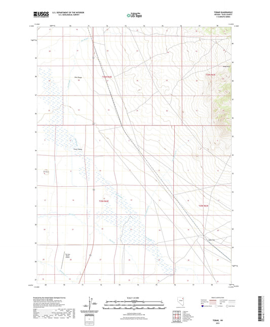 Tobar Nevada US Topo Map Image