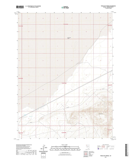 Trego Hot Springs Nevada US Topo Map Image