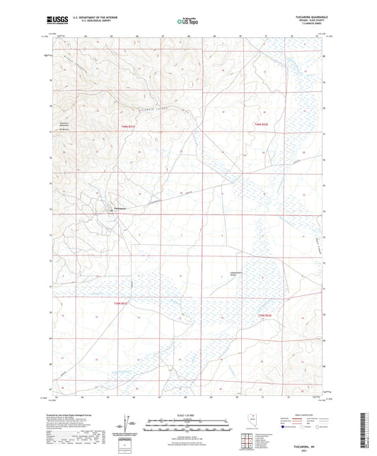 Tuscarora Nevada US Topo Map Image