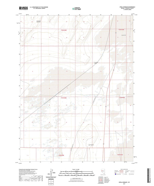 Upsal Hogback Nevada US Topo Map Image