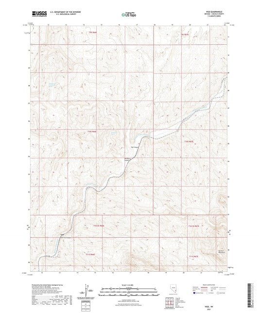 Vigo Nevada US Topo Map Image