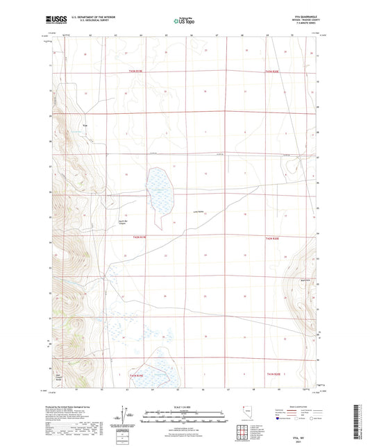 Vya Nevada US Topo Map Image