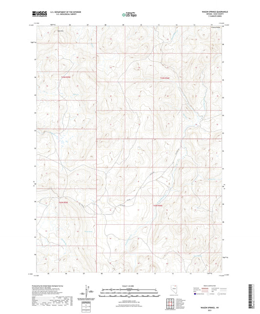Wagon Springs Nevada US Topo Map Image