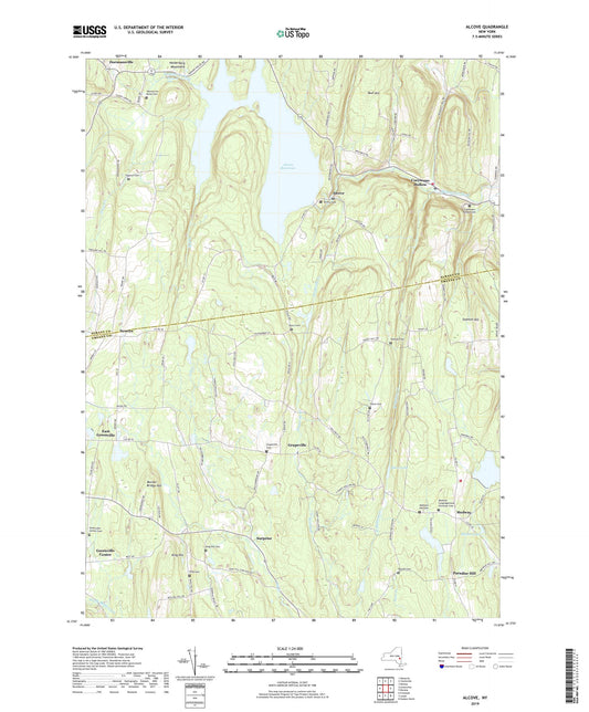Alcove New York US Topo Map Image