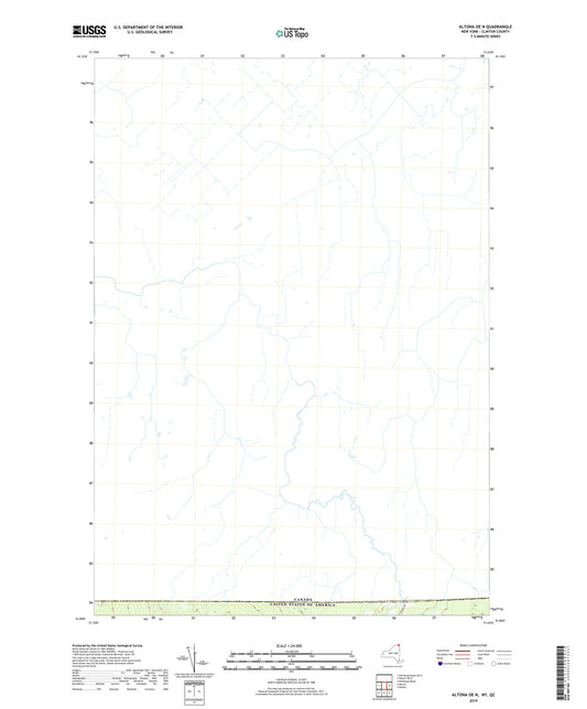 Altona OE N New York US Topo Map Image