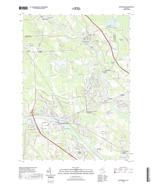 Baldwinsville New York US Topo Map Image