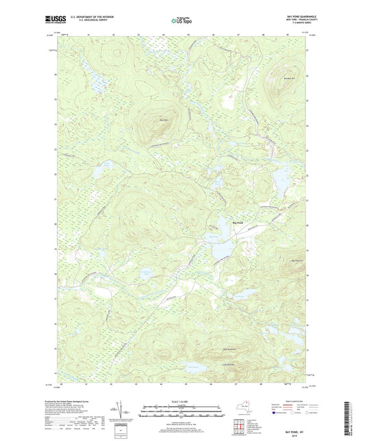 Bay Pond New York US Topo Map Image