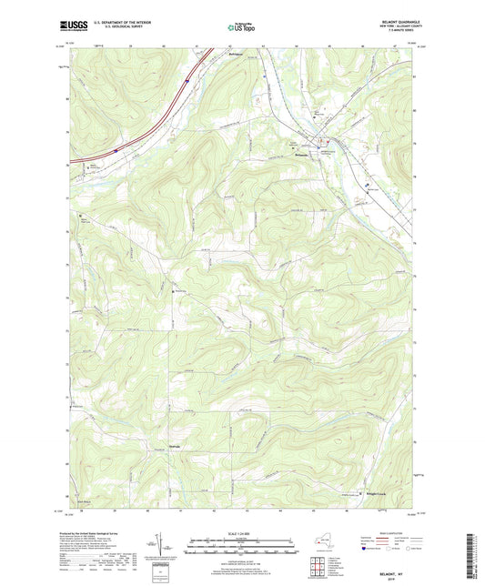 Belmont New York US Topo Map Image
