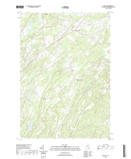 Bigelow New York US Topo Map Image