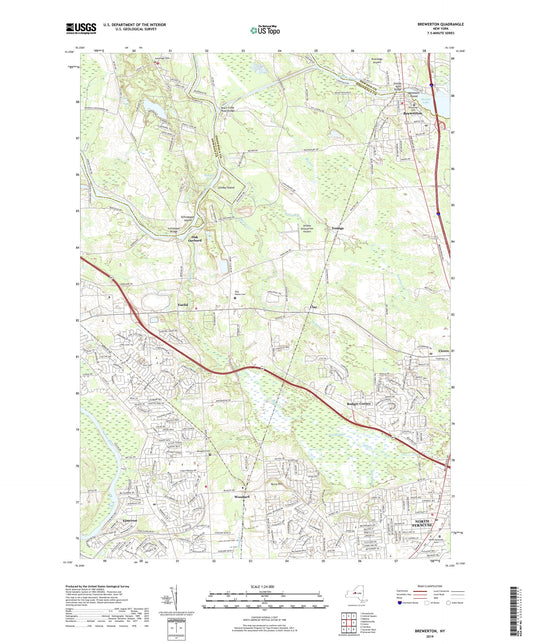 Brewerton New York US Topo Map Image