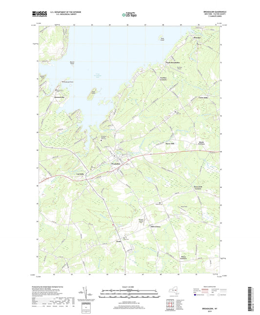 Broadalbin New York US Topo Map Image