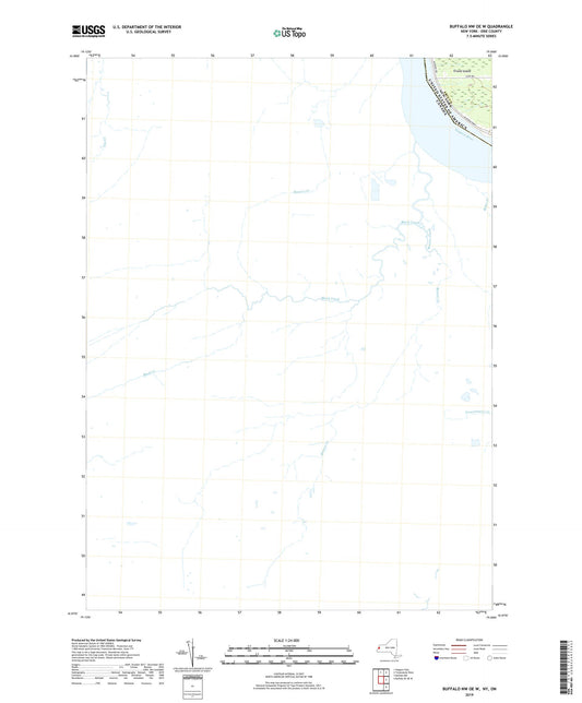 Buffalo NW OE W New York US Topo Map Image