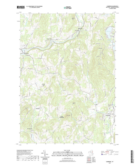 Cambridge New York US Topo Map Image