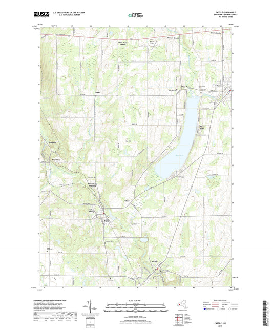 Castile New York US Topo Map Image