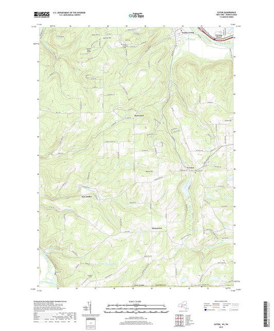 Caton New York US Topo Map Image