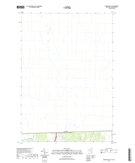 Champlain OE N New York US Topo Map Image