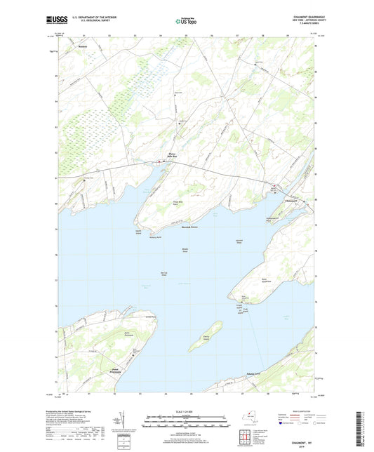 Chaumont New York US Topo Map Image