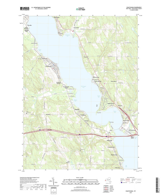 Chautauqua New York US Topo Map Image