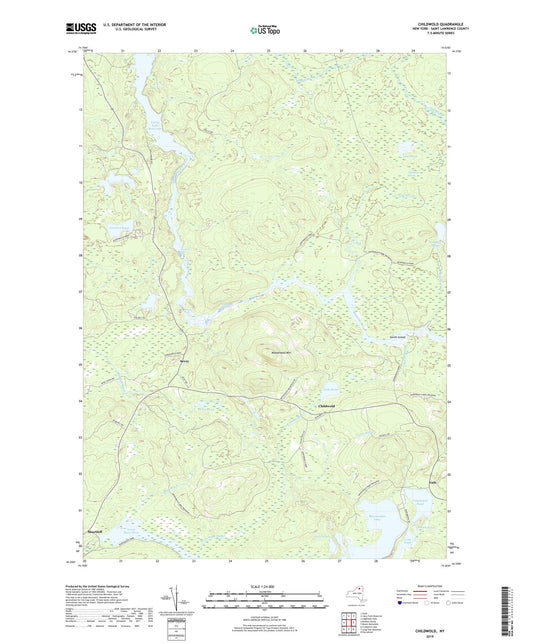 Childwold New York US Topo Map Image