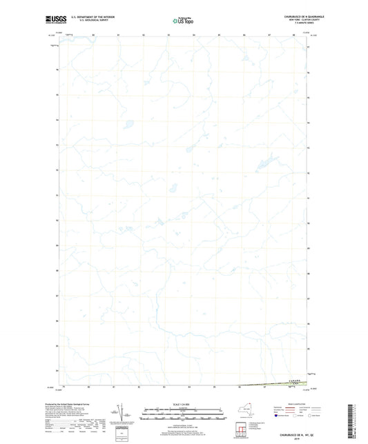 Churubusco OE N New York US Topo Map Image