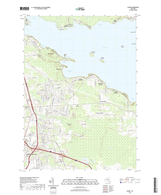 Cicero New York US Topo Map Image