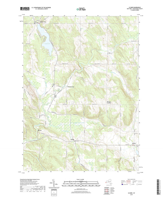 Clymer New York US Topo Map Image