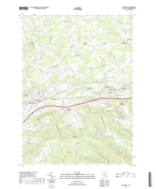 Cobleskill New York US Topo Map Image