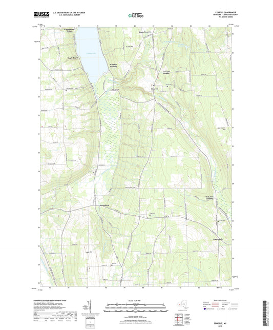 Conesus New York US Topo Map Image