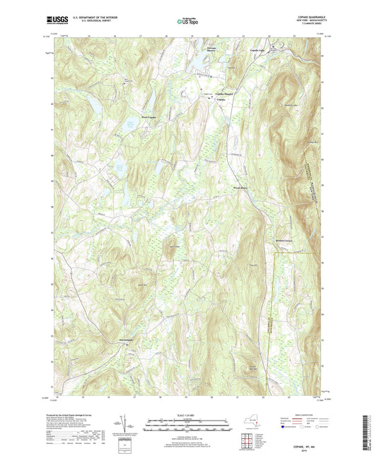 Copake New York US Topo Map Image