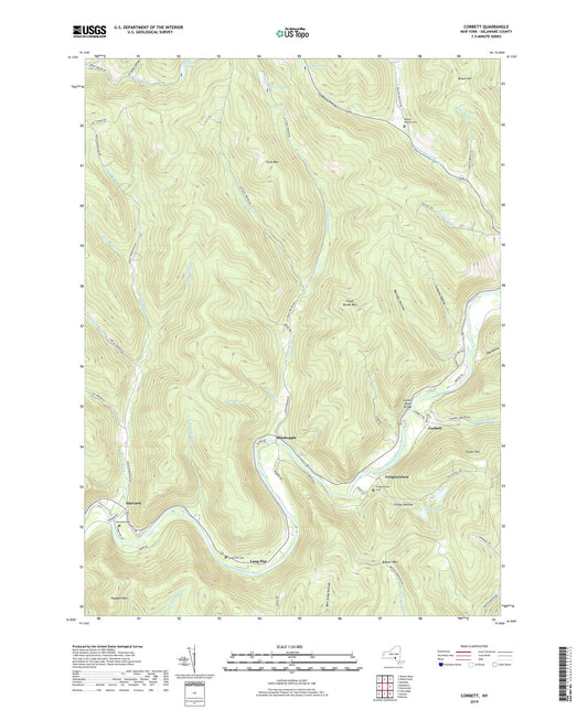 Corbett New York US Topo Map Image