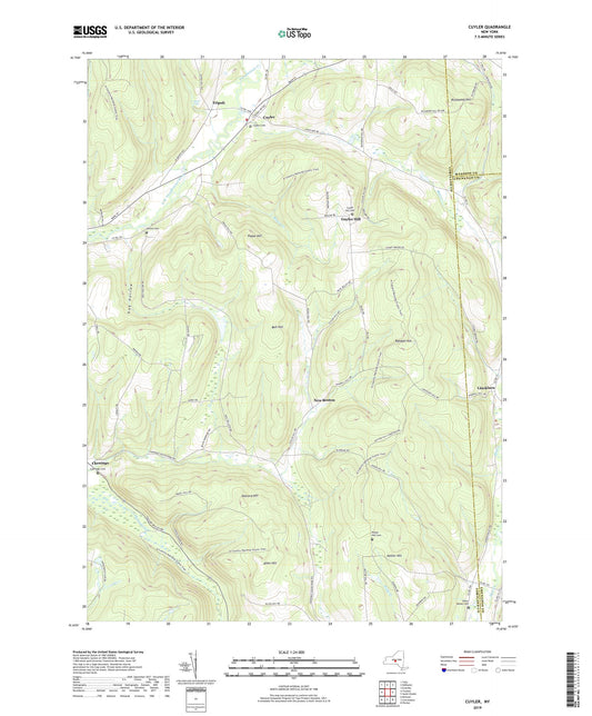 Cuyler New York US Topo Map Image