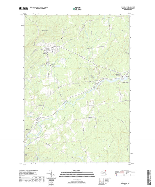 Dannemora New York US Topo Map Image