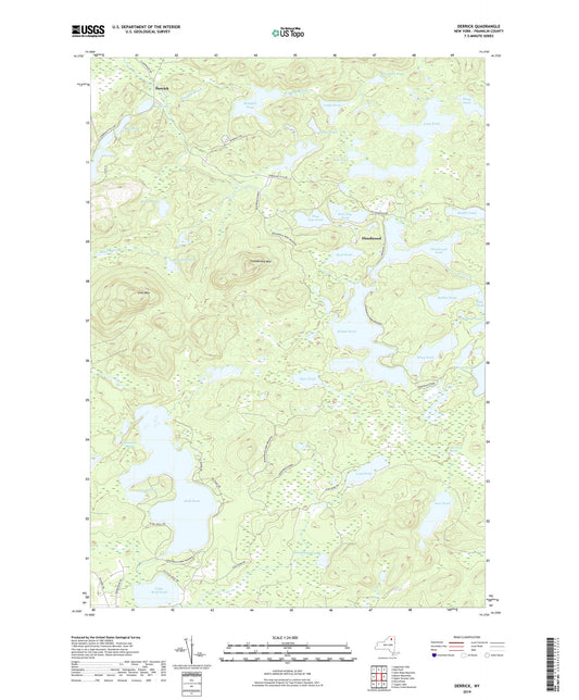 Derrick New York US Topo Map Image