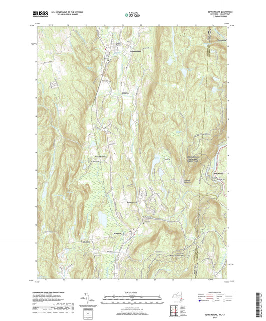 Dover Plains New York US Topo Map Image