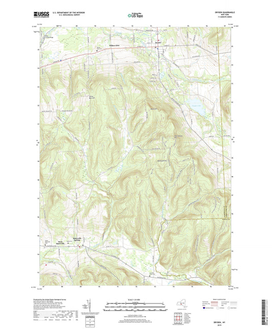 Dryden New York US Topo Map Image