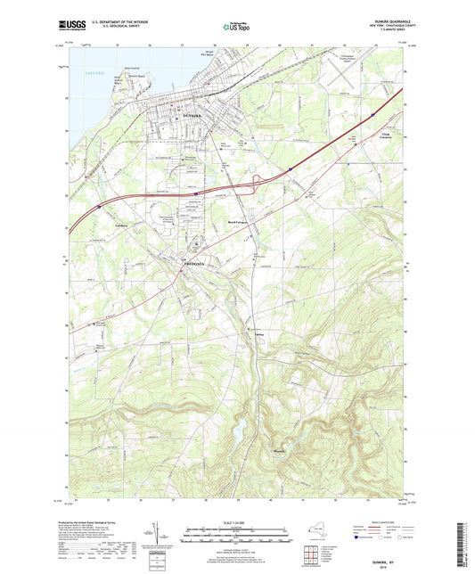 Dunkirk New York US Topo Map Image