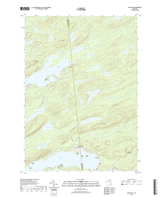 Eagle Bay New York US Topo Map Image