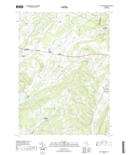 East Springfield New York US Topo Map Image