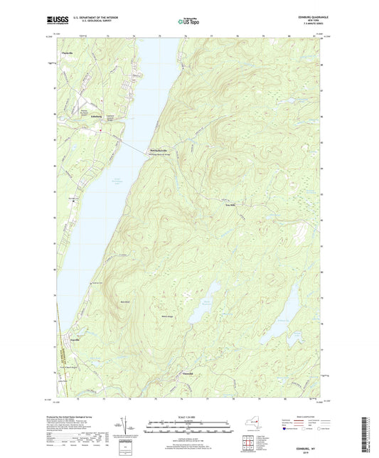 Edinburg New York US Topo Map Image