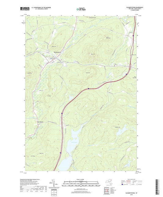 Elizabethtown New York US Topo Map Image