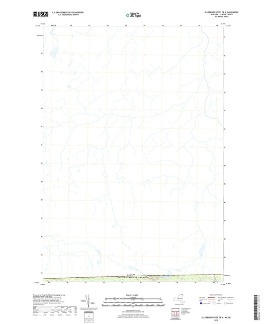 Ellenburg Depot OE N New York US Topo Map Image