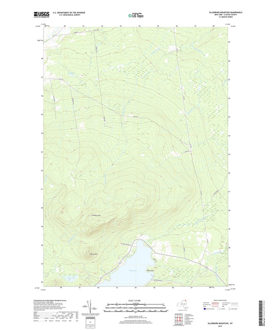Ellenburg Mountain New York US Topo Map Image