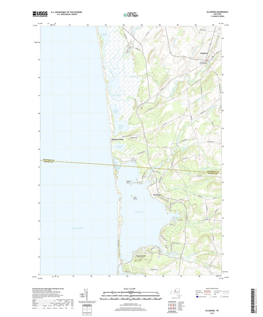 Ellisburg New York US Topo Map Image