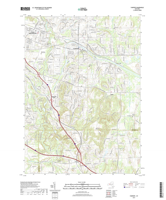 Fairport New York US Topo Map Image